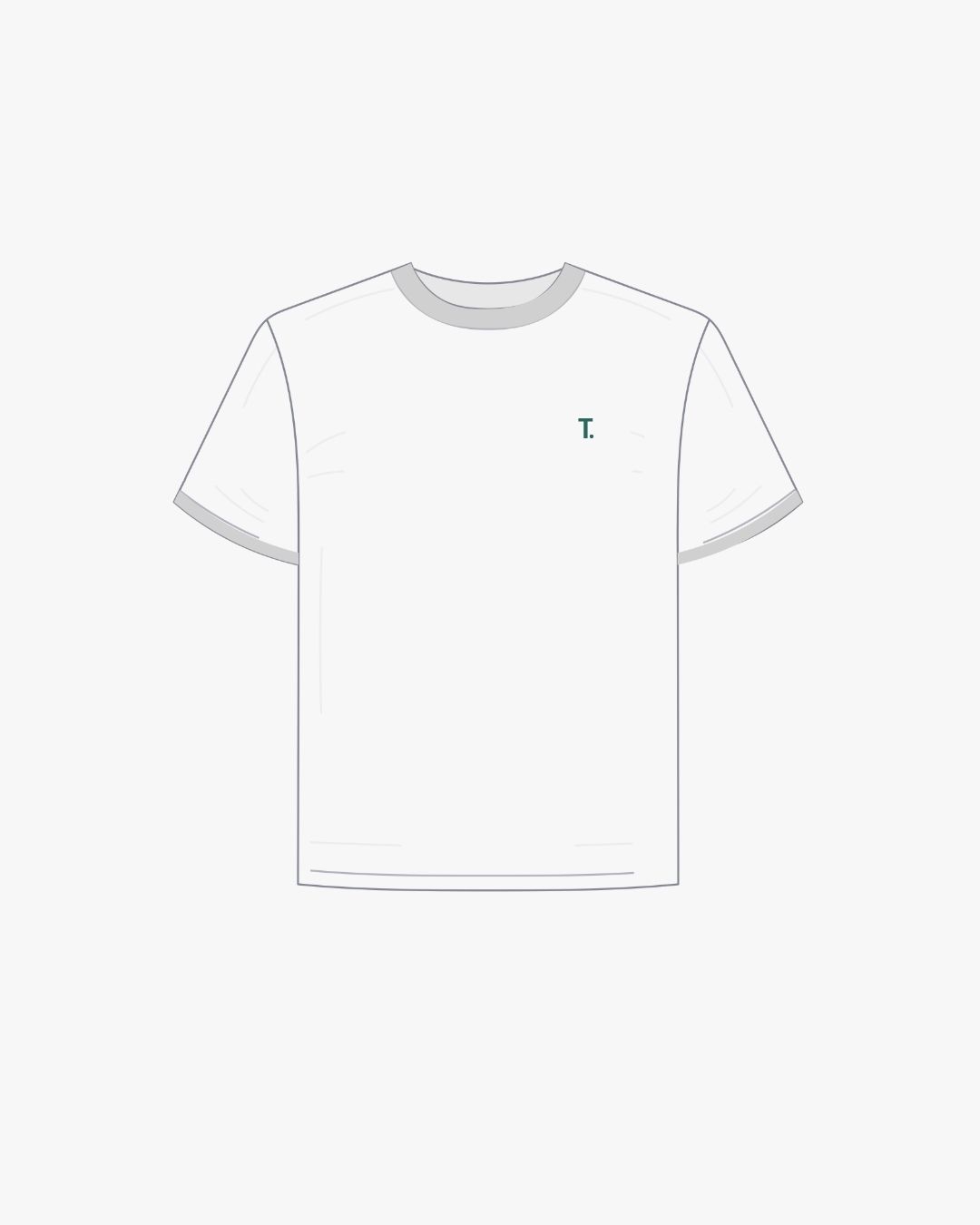 DAMEN BI-COLOR T-SHIRT- 180g