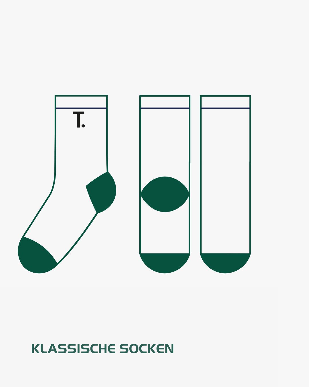 KLASSISCHE SOCKEN MIT STICKEREI