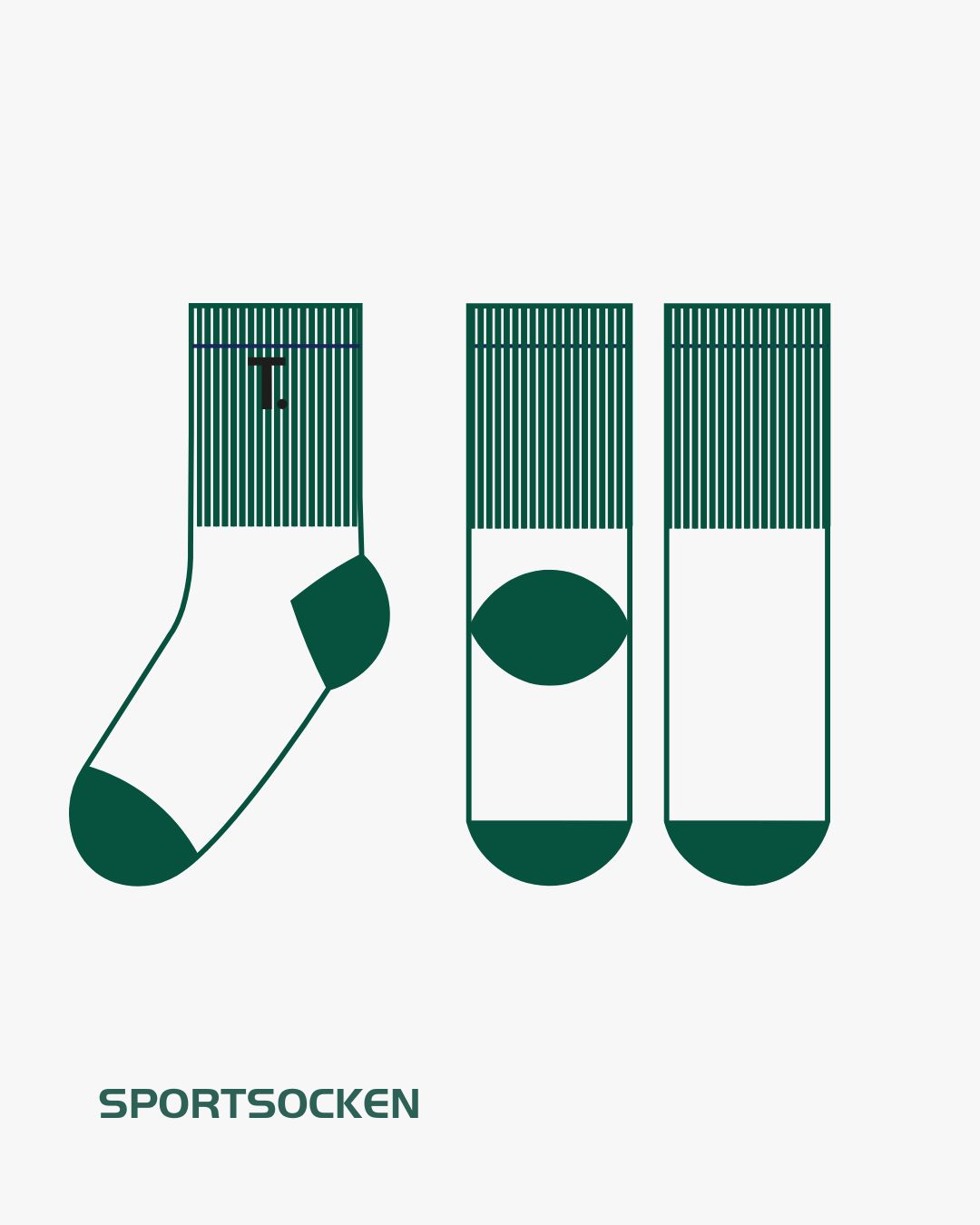 SPORT SOCKEN MIT STICKEREI