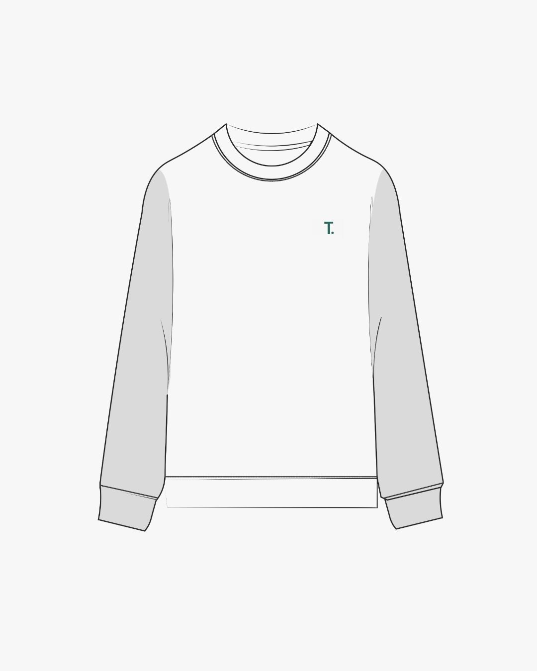 ZWEIFÄRBIGER UNISEX PULLOVER-280g