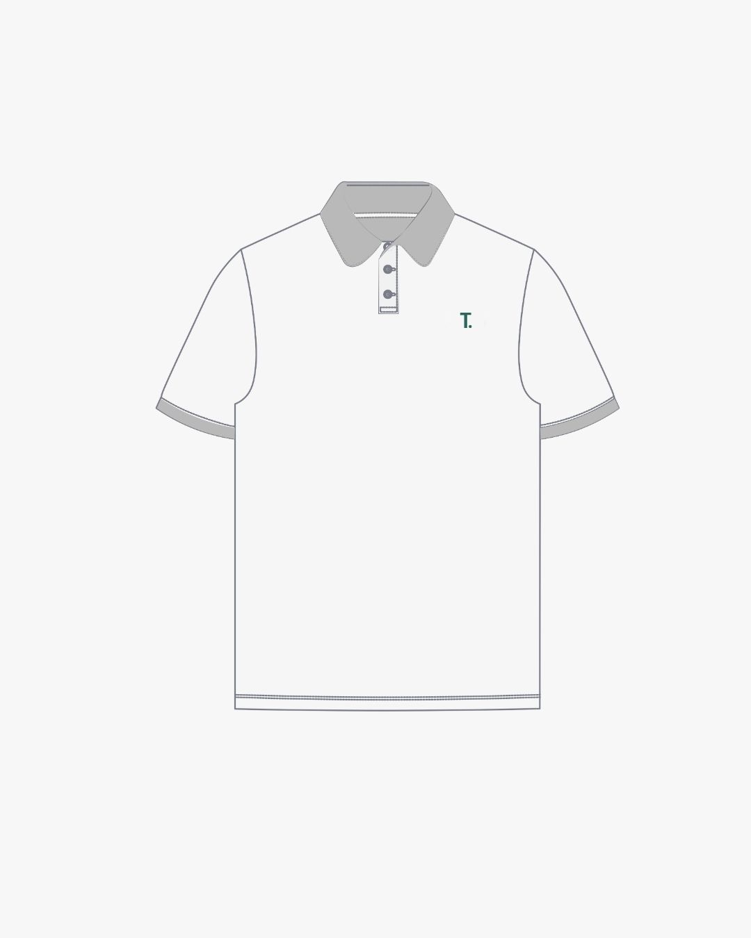 ZWEIFÄRBIGES HERREN POLO- 220g
