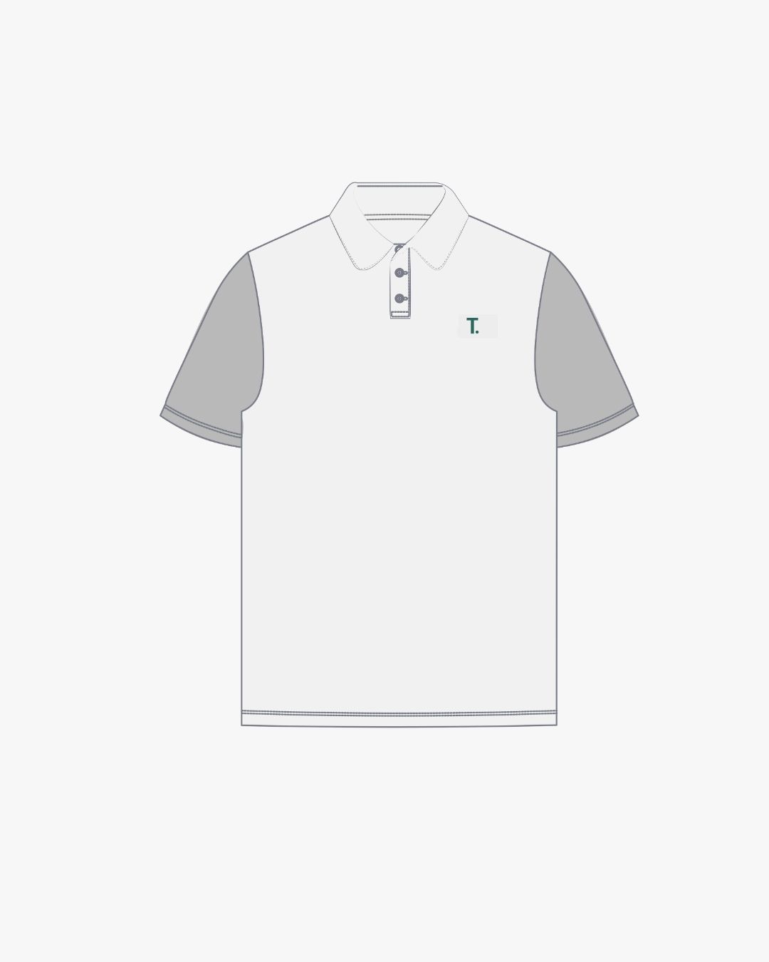 ZWEIFÄRBIGES HERREN POLO- 220g (3)