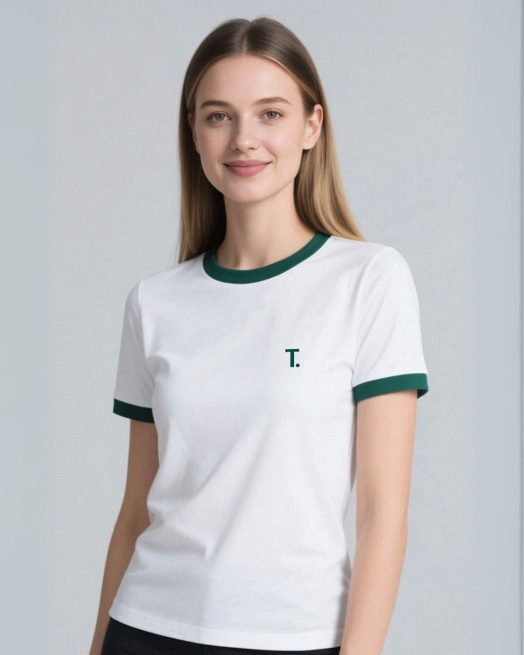 DAMEN Bi-color T-SHIRT-180g
