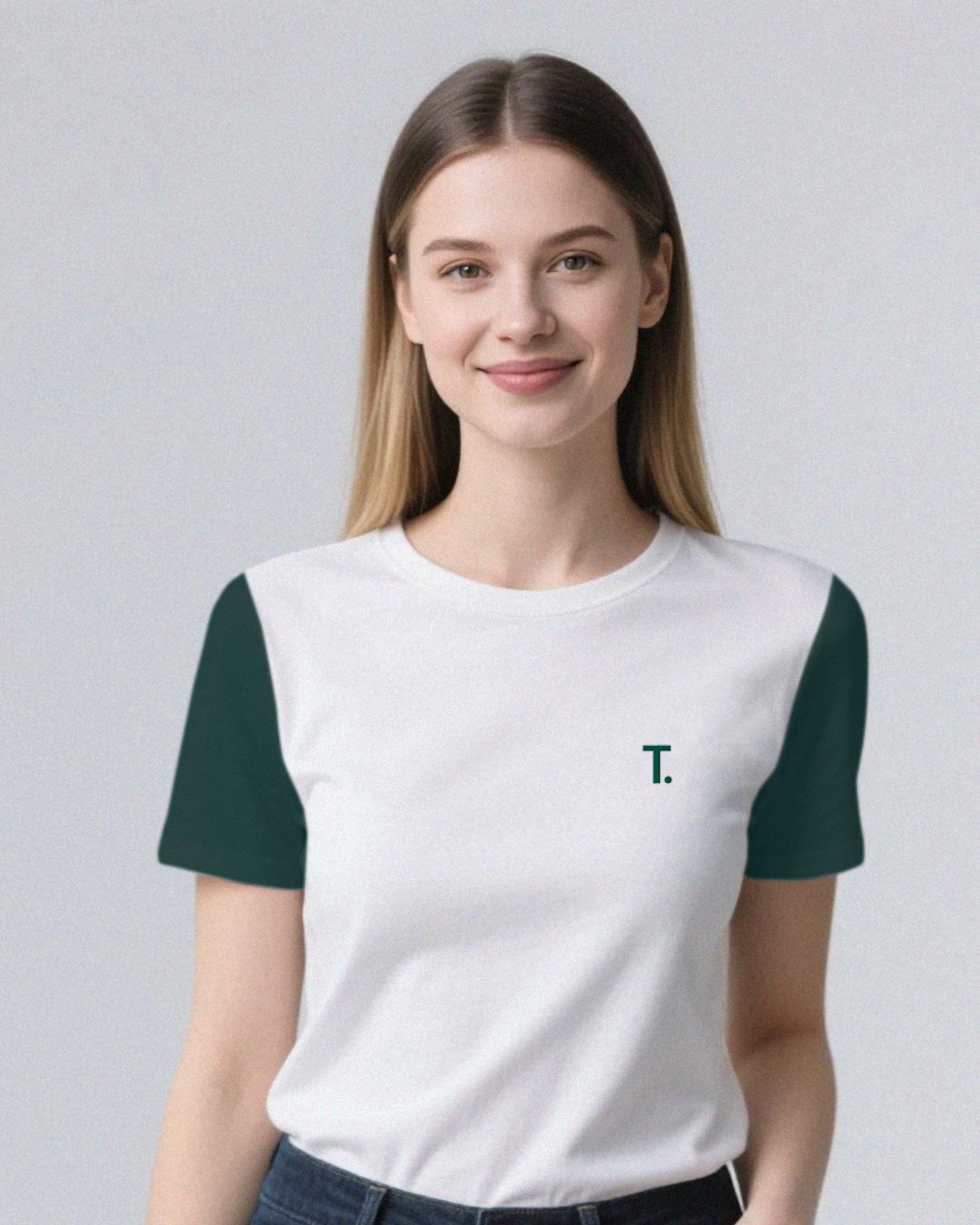DAMEN bi-color T-SHIRT-180g