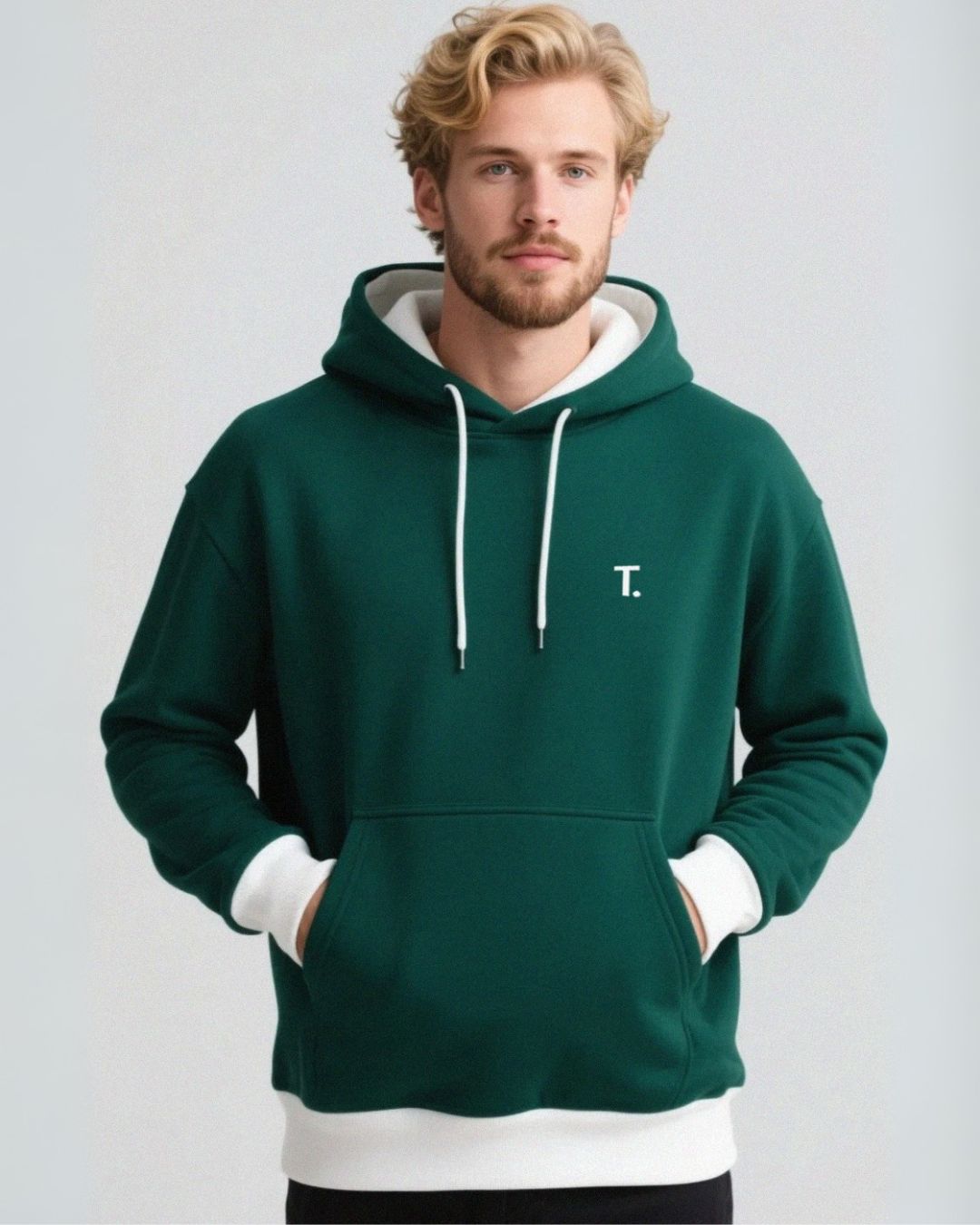 ZWEIFÄRBIGER UNISEX HOODIE-350g (2)