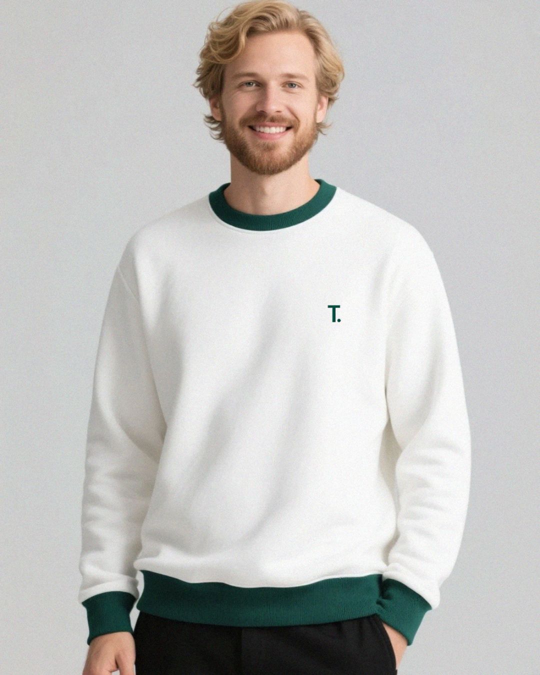 ZWEIFÄRBIGER UNISEX PULLOVER-350g