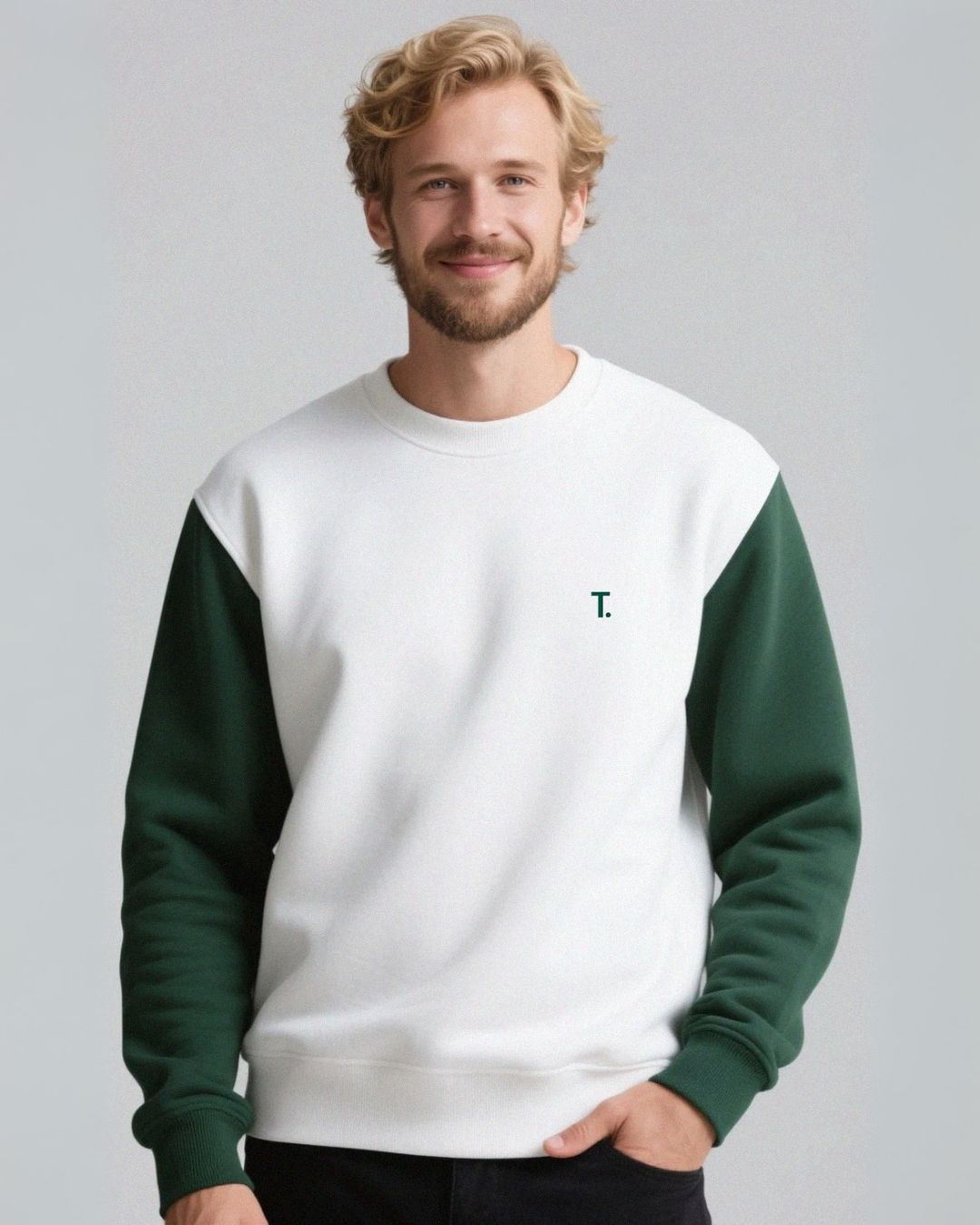 ZWEIFÄRBIGER UNISEX PULLOVER-350g (2)