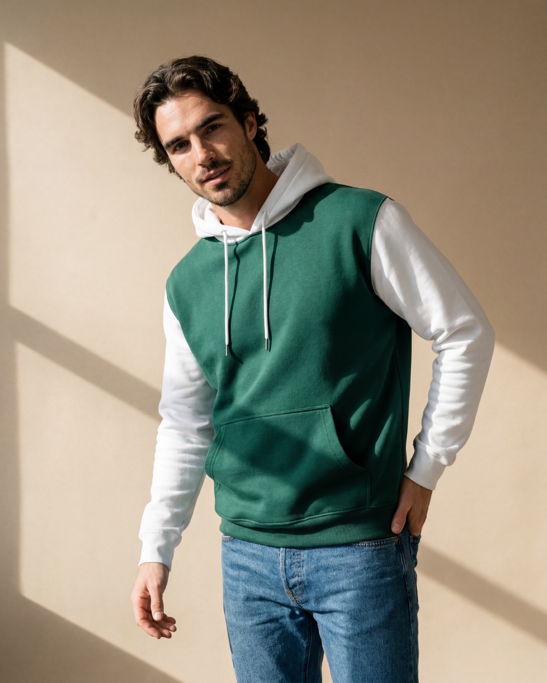 Textilpartner E-Commerce Pictures - Zweifärbiger Unisex Hoodie 280g