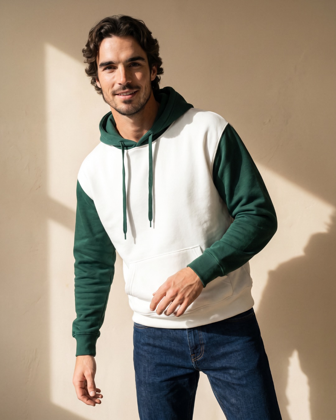 Textilpartner E-Commerce Pictures - Zweifärbiger Unisex Hoodie 350g