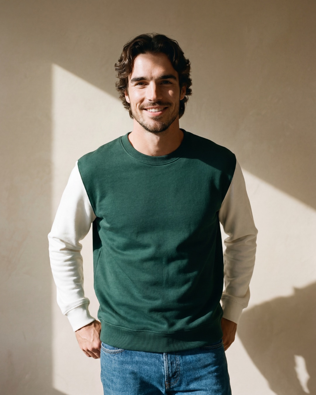 Textilpartner E-Commerce Pictures - Zweifärbiger Unisex Pullover 280g