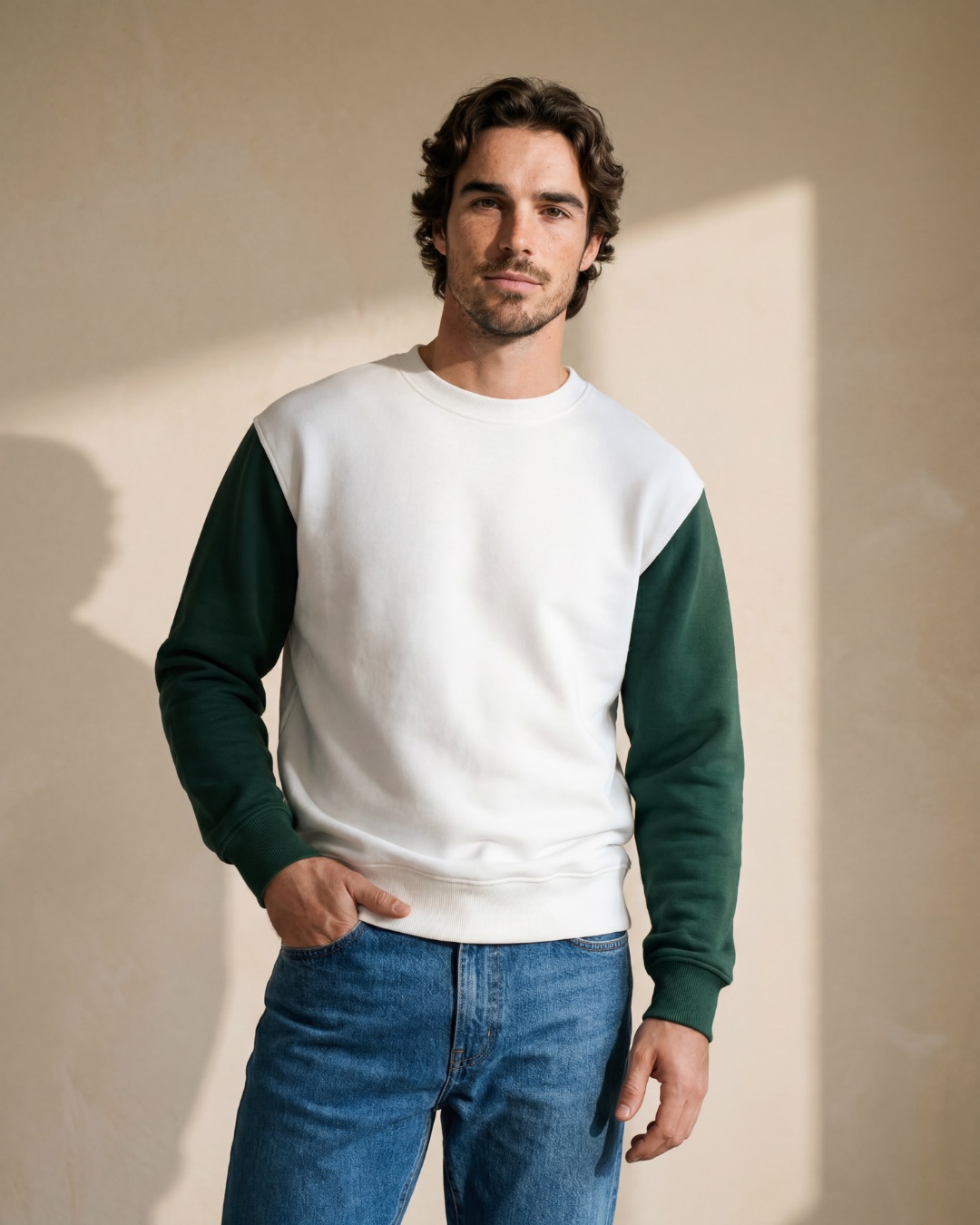 Textilpartner E-Commerce Pictures - Zweifärbiger Unisex Pullover 350g